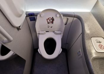 Wanita Ini Hanya di Toilet Pesawat Selama Penerbangan Gara-gara Diare