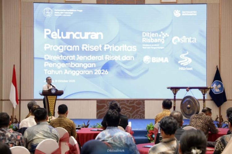 Dana Rp3 triliun untuk Program Riset Prioritas 2026 Diperkenalkan