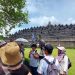 Rombongan Wisata Premium dari Prancis Kunjungi Candi Borobudur dan Prambanan Menggunakan Pesawat Carter
