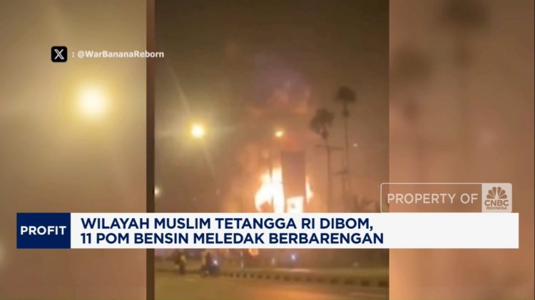 Wilayah Muslim Tetangga RI Terkena Serangan, 11 Pom Bensin Meledak